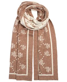 Вязаный шарф с логотипом Lauren Ralph Lauren