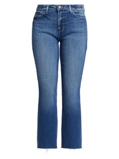 Укороченные узкие джинсы Sada с высокой посадкой L&apos;AGENCE L'agence