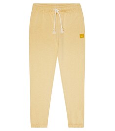 Хлопковые спортивные штаны для лица Acne Studios, желтый