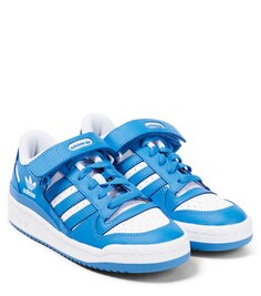 Кеды Forum Low из кожи Adidas Originals, белый