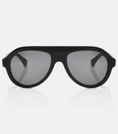 Круглые солнцезащитные очки Bottega Veneta, черный