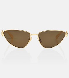 Солнцезащитные очки в оправе «кошачий глаз» Bottega Veneta, коричневый