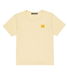 Хлопковая футболка Mini Nash Face Acne Studios, желтый