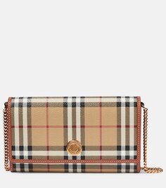 Сумка на плечо Burberry в клетку Burberry, бежевый