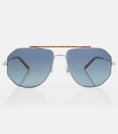 Солнцезащитные очки-авиаторы Moraldo из коллаборации с Oliver Peoples Brunello Cucinelli, серый
