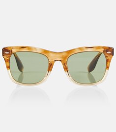 Квадратные солнцезащитные очки Mr Brunello из коллаборации с Oliver Peoples Brunello Cucinelli, зеленый