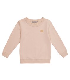 Толстовка Mini Fairview Face из хлопка Acne Studios, розовый