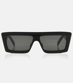 Солнцезащитные очки прямоугольной формы Celine, черный