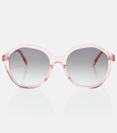 Большие солнцезащитные очки из ацетата S201 Celine, розовый