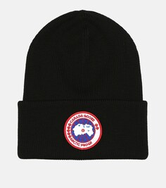 Шерстяная шапка Canada Goose, черный