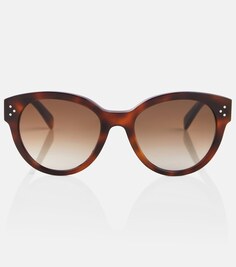 Солнцезащитные очки в D-оправе Celine, коричневый