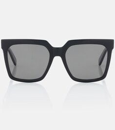 Солнцезащитные очки квадратной формы из ацетата Celine, черный