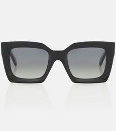 Квадратные солнцезащитные очки Celine, черный