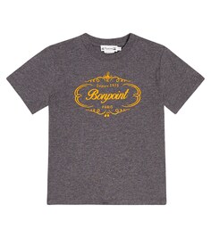 Хлопковая футболка с логотипом Thibald Bonpoint, серый