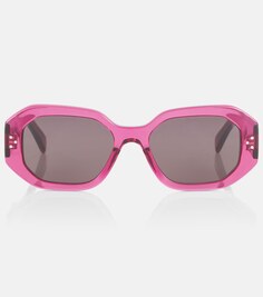 Солнцезащитные очки в овальной оправе Bold 3 Dots Celine, фиолетовый