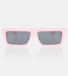 Солнцезащитные очки прямоугольной формы Celine, розовый