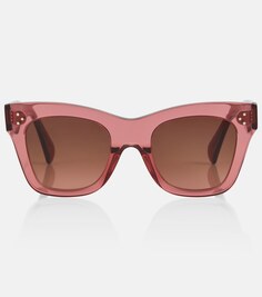 Квадратные солнцезащитные очки Celine, розовый