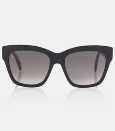 Солнцезащитные очки Triomphe 09 в оправе «кошачий глаз» Celine, черный