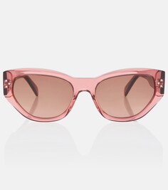 Солнцезащитные очки «кошачий глаз» Celine, розовый