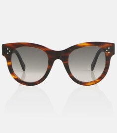 Солнцезащитные очки в D-оправе Celine, коричневый