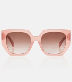 Солнцезащитные очки большого размера Celine, розовый