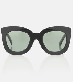 Круглые солнцезащитные очки Celine, черный