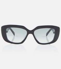 Солнцезащитные очки квадратной формы из ацетата Celine, черный