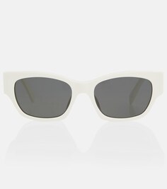 Солнцезащитные очки «кошачий глаз» Celine, белый