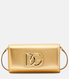 Сумка через плечо 3.5 с логотипом Dolce&amp;Gabbana, золотой