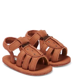 Детские кожаные сандалии Тути Donsje, коричневый