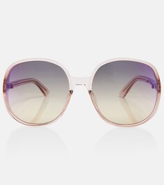 Солнцезащитные очки D-Doll R1U в круглой оправе Dior Eyewear, розовый