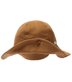 Боннская шапка из хлопка и льна Donsje, коричневый