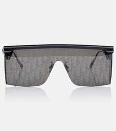 Квадратные солнцезащитные очки DiorClub M1U Dior Eyewear, черный