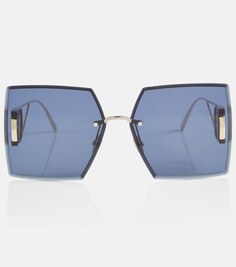 Солнцезащитные очки 30Montaigne S7U в квадратной оправе Dior Eyewear, синий