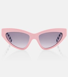 Солнцезащитные очки «кошачий глаз» Dolce&amp;Gabbana, розовый