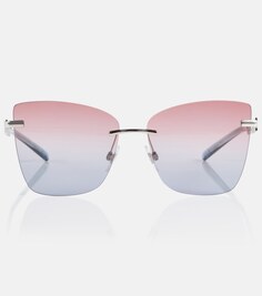 Квадратные солнцезащитные очки с логотипом Dolce&amp;Gabbana, металлик