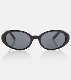 Овальные солнцезащитные очки Dolce&amp;Gabbana, черный