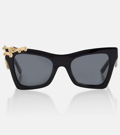 Солнцезащитные очки в квадратной оправе Dolce&amp;Gabbana, черный