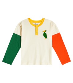 Хлопковая футболка с принтом Mini Rodini, разноцветный