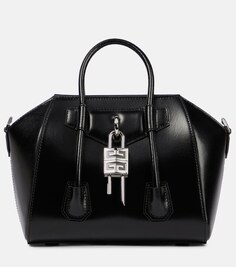 Сумка-тоут Antigona Lock Mini из кожи Givenchy, черный