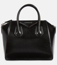 Маленькая сумка-тоут Antigona из кожи Givenchy, черный