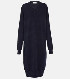 Платье-свитер N°187 Merlin из смесового кашемира EXTREME CASHMERE, синий