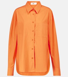 Рубашка Lui из хлопка THE FRANKIE SHOP, оранжевый
