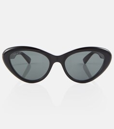 Солнцезащитные очки «кошачий глаз» Gucci, черный
