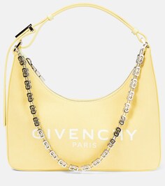 Маленькая сумка через плечо из холщовой ткани Moon Cut Out Givenchy, желтый