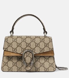 Холщовая сумка-тоут Dionysus Mini GG Gucci, разноцветный