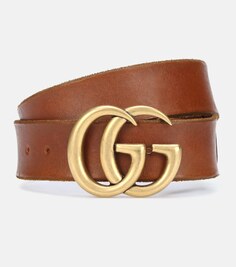 Ремень с логотипом GG Gucci, коричневый