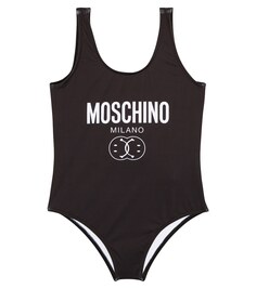 Купальник с логотипом Moschino, черный