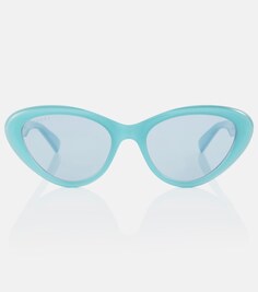 Солнцезащитные очки «кошачий глаз» Gucci, синий