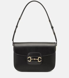 Кожаная сумка через плечо Gucci Horsebit 1955 года Gucci, черный